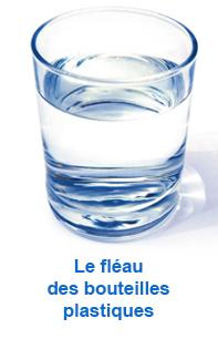 Le fleau bouteilles plast verre d eau